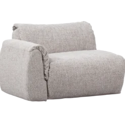 Baggy 1-zits element met arm links naturel melange