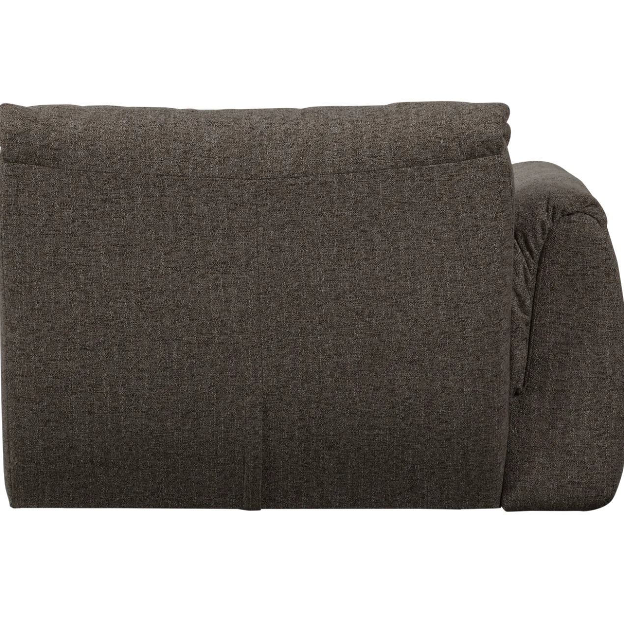 Baggy 1-zits element met arm links warmgrijs melange