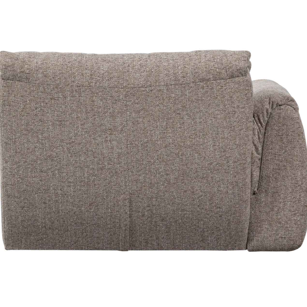 Baggy 1-zits element met arm links bruin melange