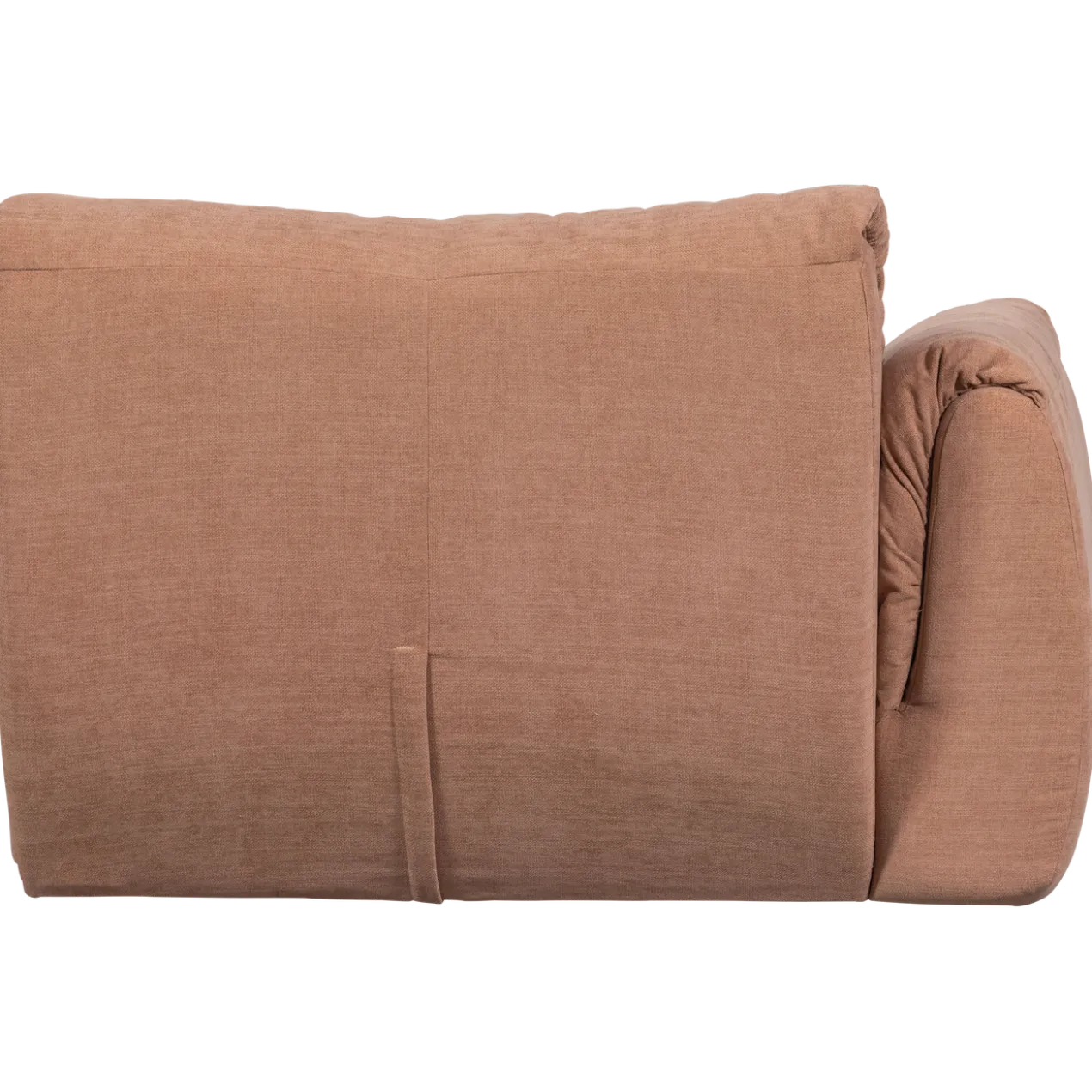 Baggy 1-zits element met arm links geweven chenille oudroze