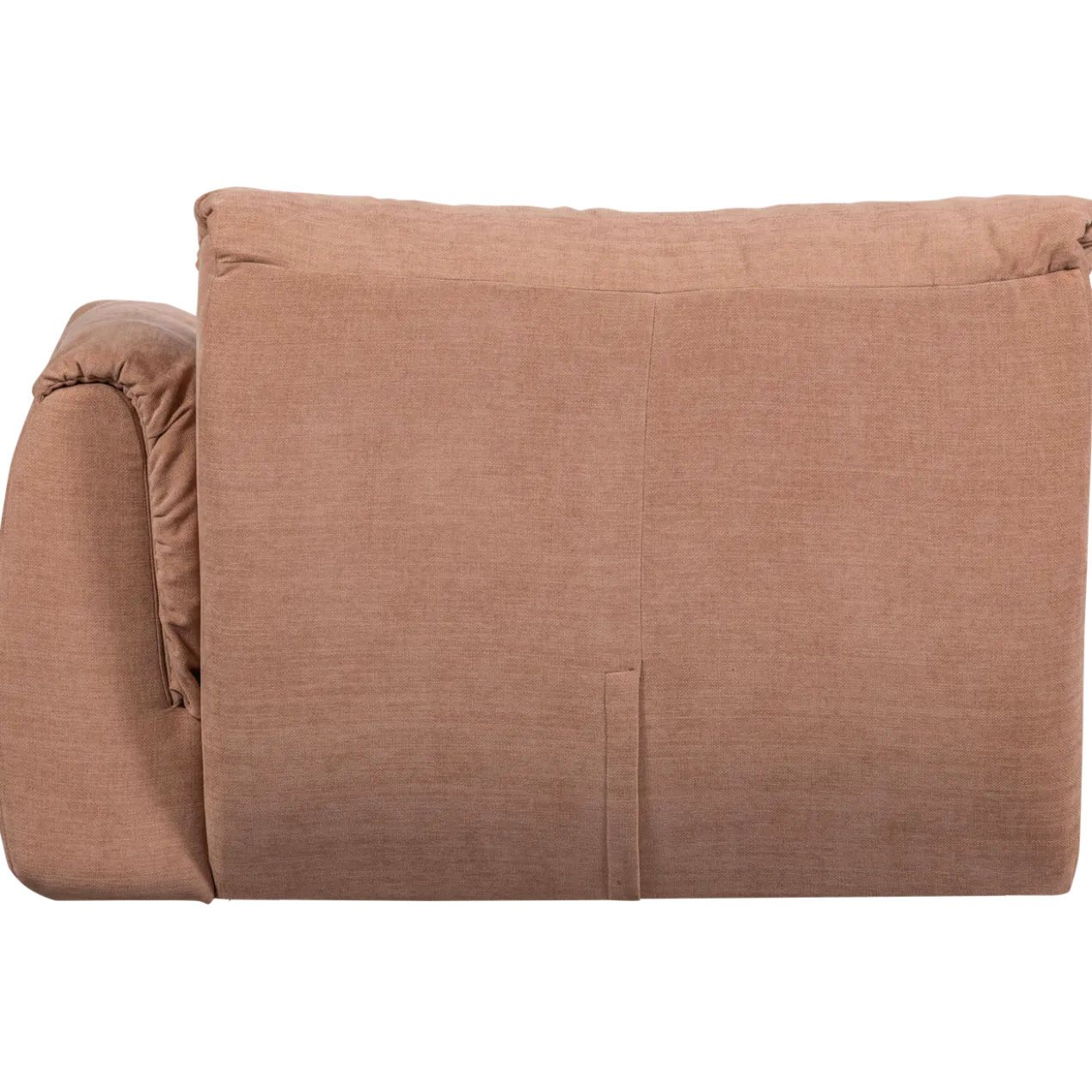 Baggy 1-zits element met arm rechts geweven chenille oudroze