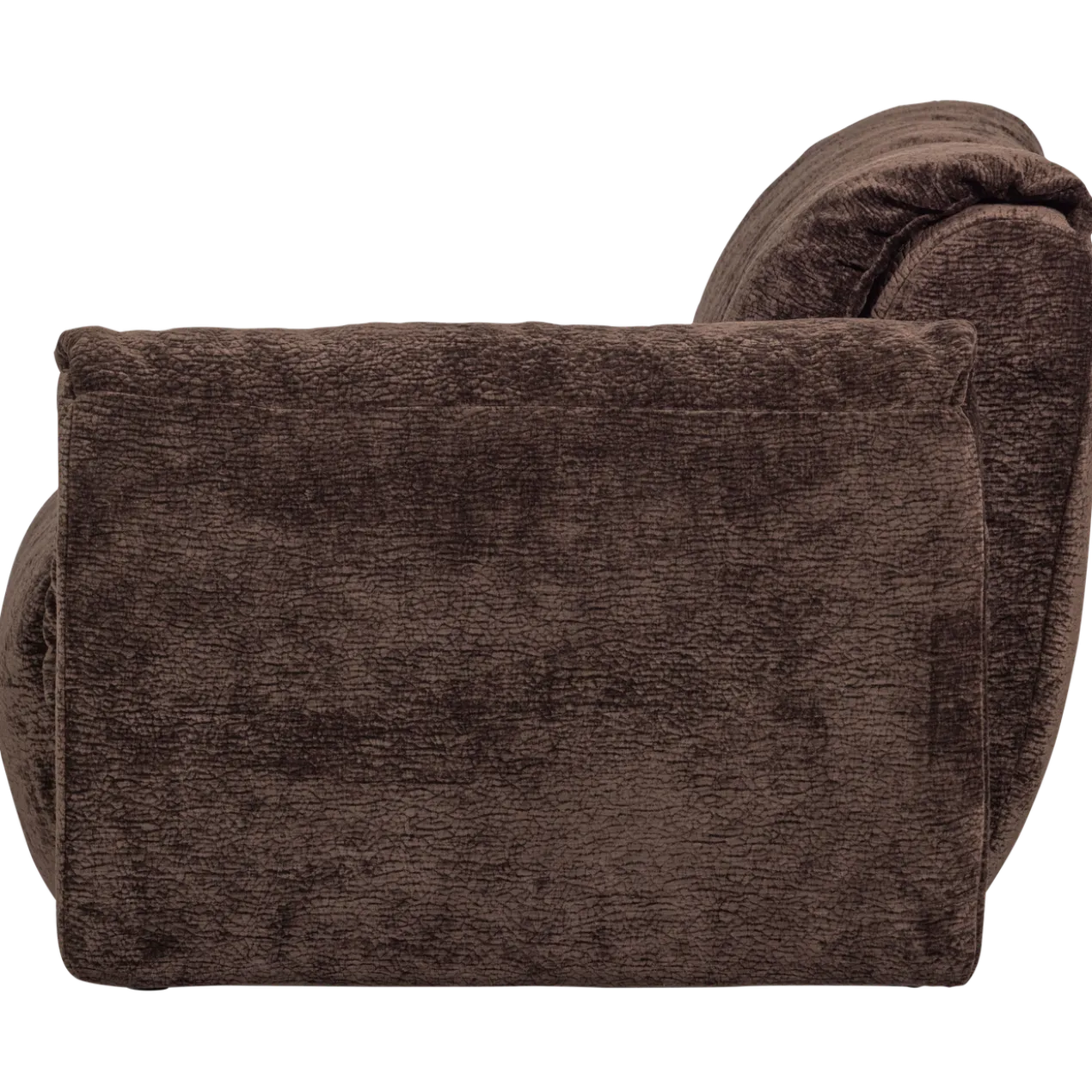 Baggy 1-zits element met arm rechts 3d chenille donkerbruin