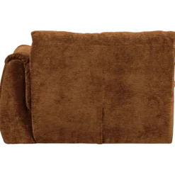 Baggy 1-zits element met arm rechts 3d chenille middenbruin