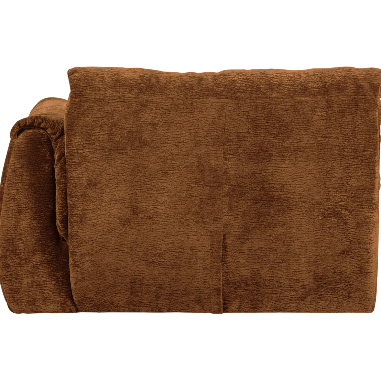 Baggy 1-zits element met arm rechts 3d chenille middenbruin
