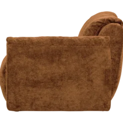 Baggy 1-zits element met arm rechts 3d chenille middenbruin
