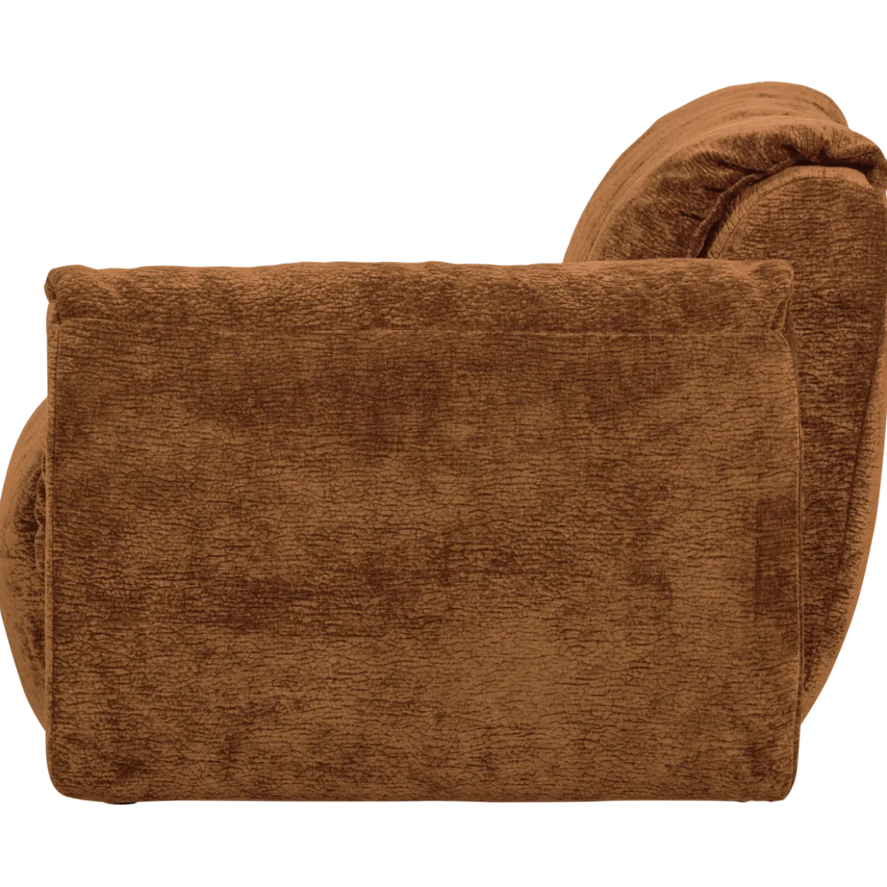 Baggy 1-zits element met arm rechts 3d chenille middenbruin