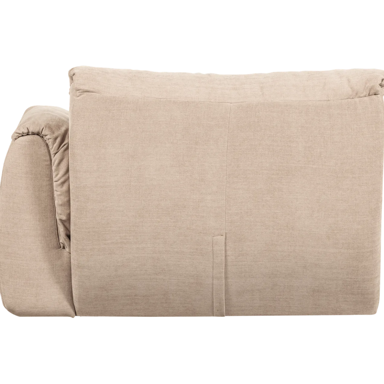 Baggy 1-zits element met arm rechts geweven chenille zand