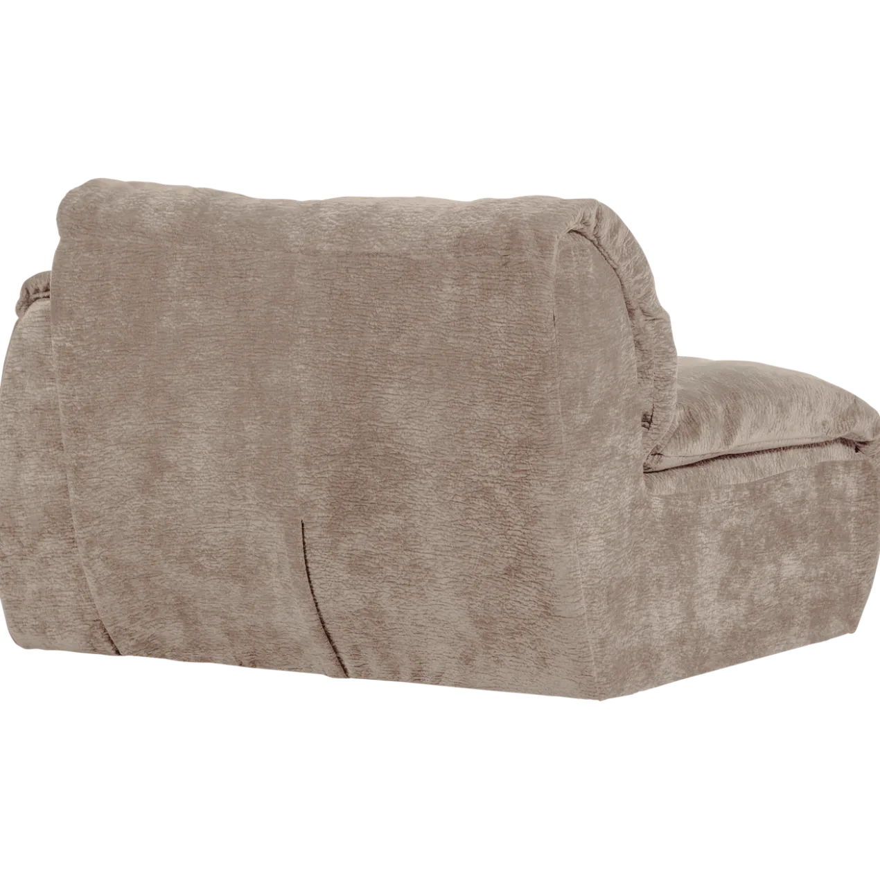 Baggy 1-zits element met arm rechts 3d chenille zand