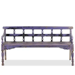 Bagnan - Shabby Chic Bank van Gerecycled Teakhout
