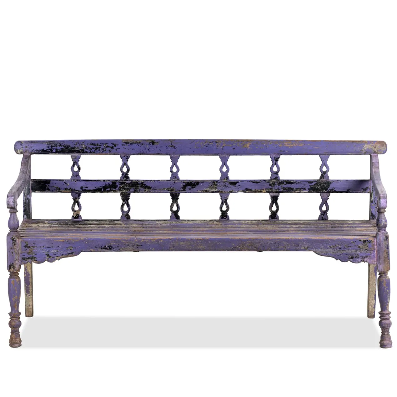 Bagnan - Shabby Chic Bank van Gerecycled Teakhout