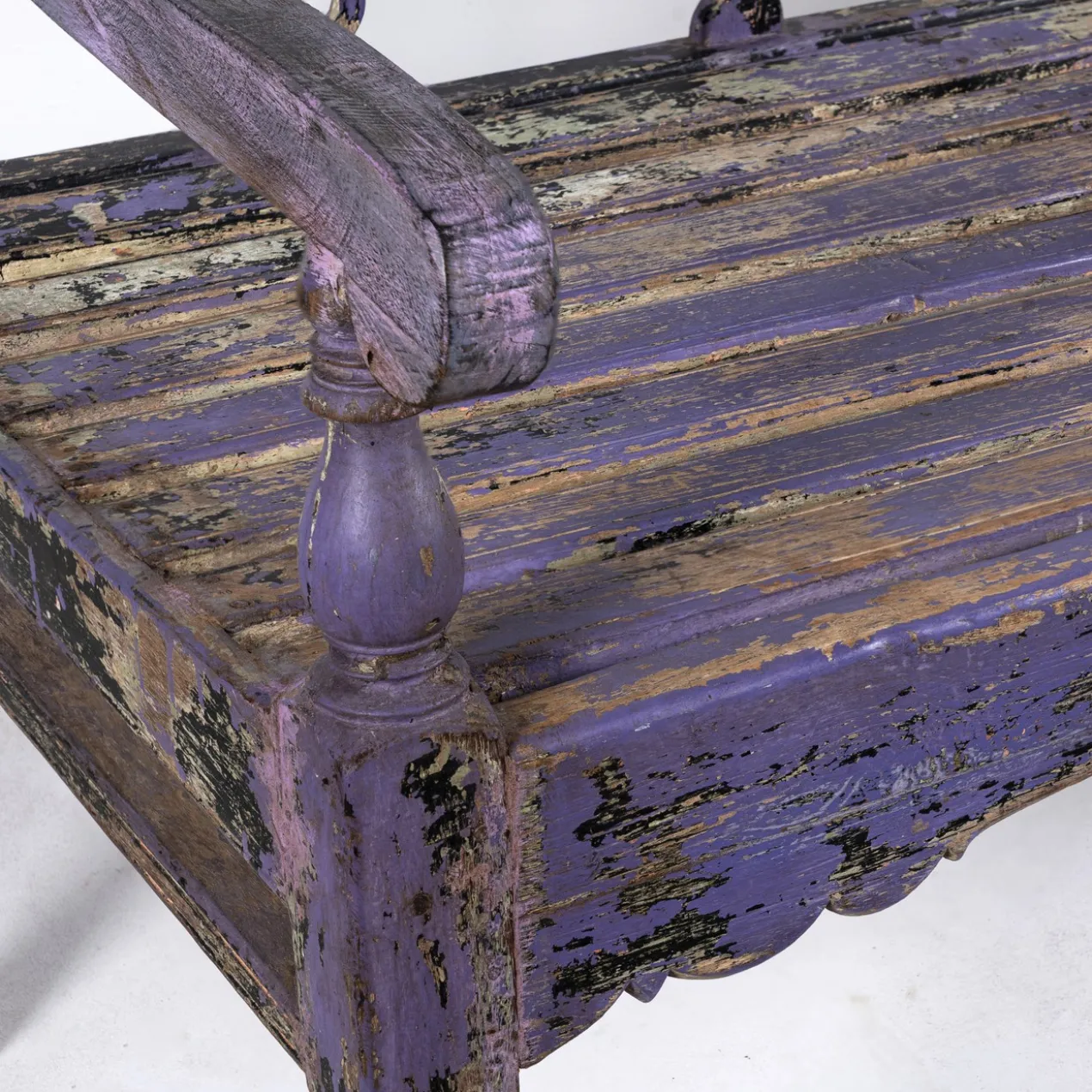 Bagnan - Shabby Chic Bank van Gerecycled Teakhout