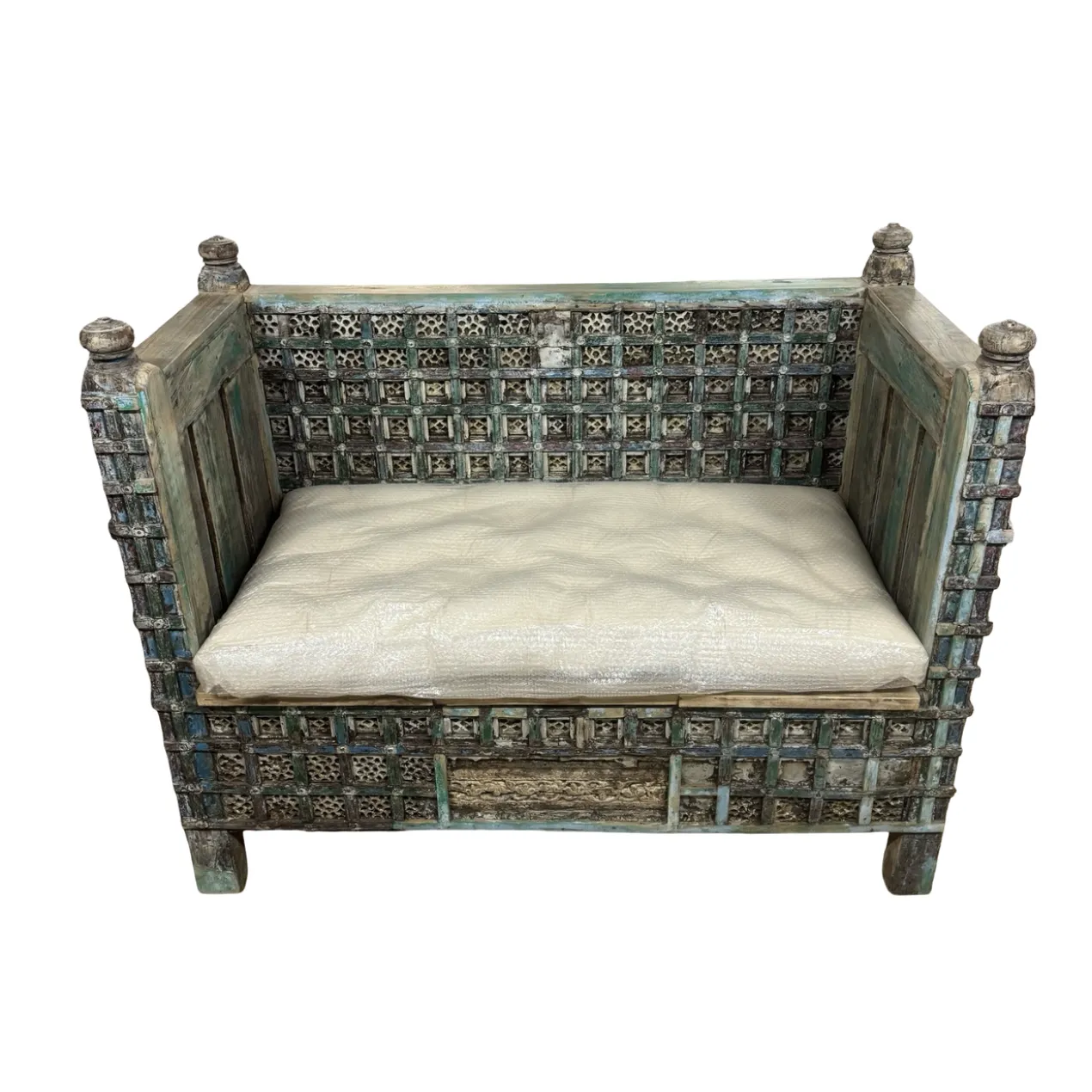Bank gekleurd met matras uniek