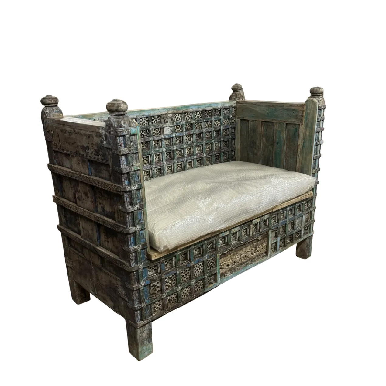 Bank gekleurd met matras uniek