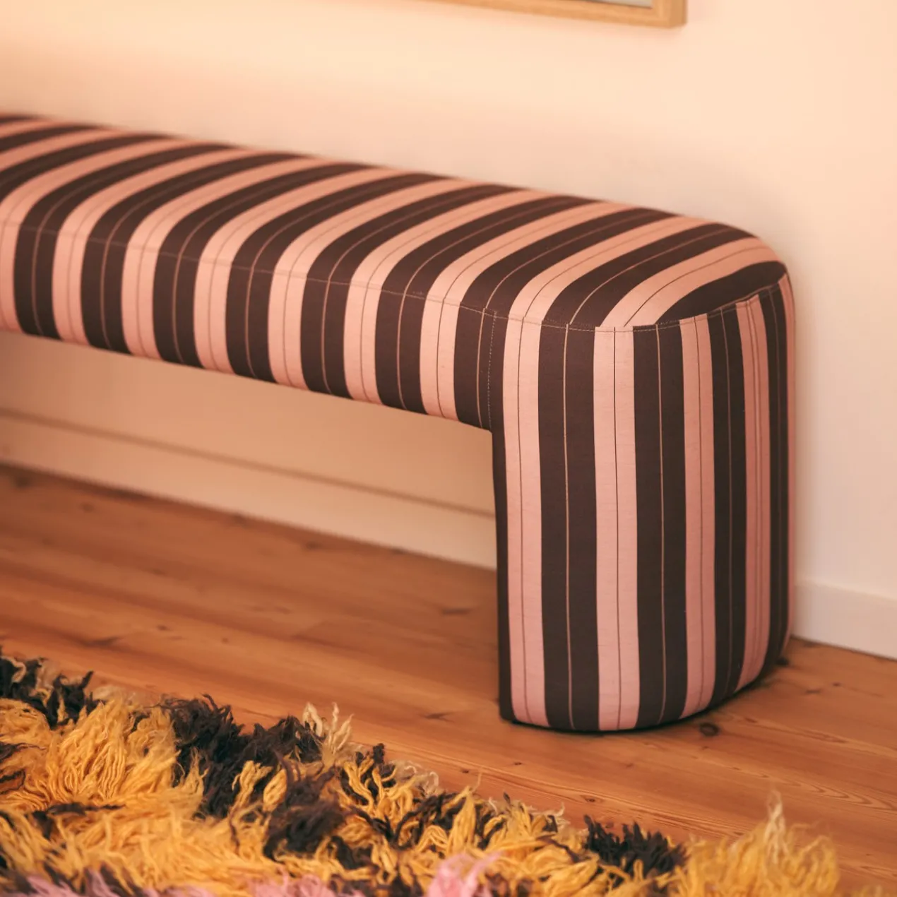 Bankje Lobby striped