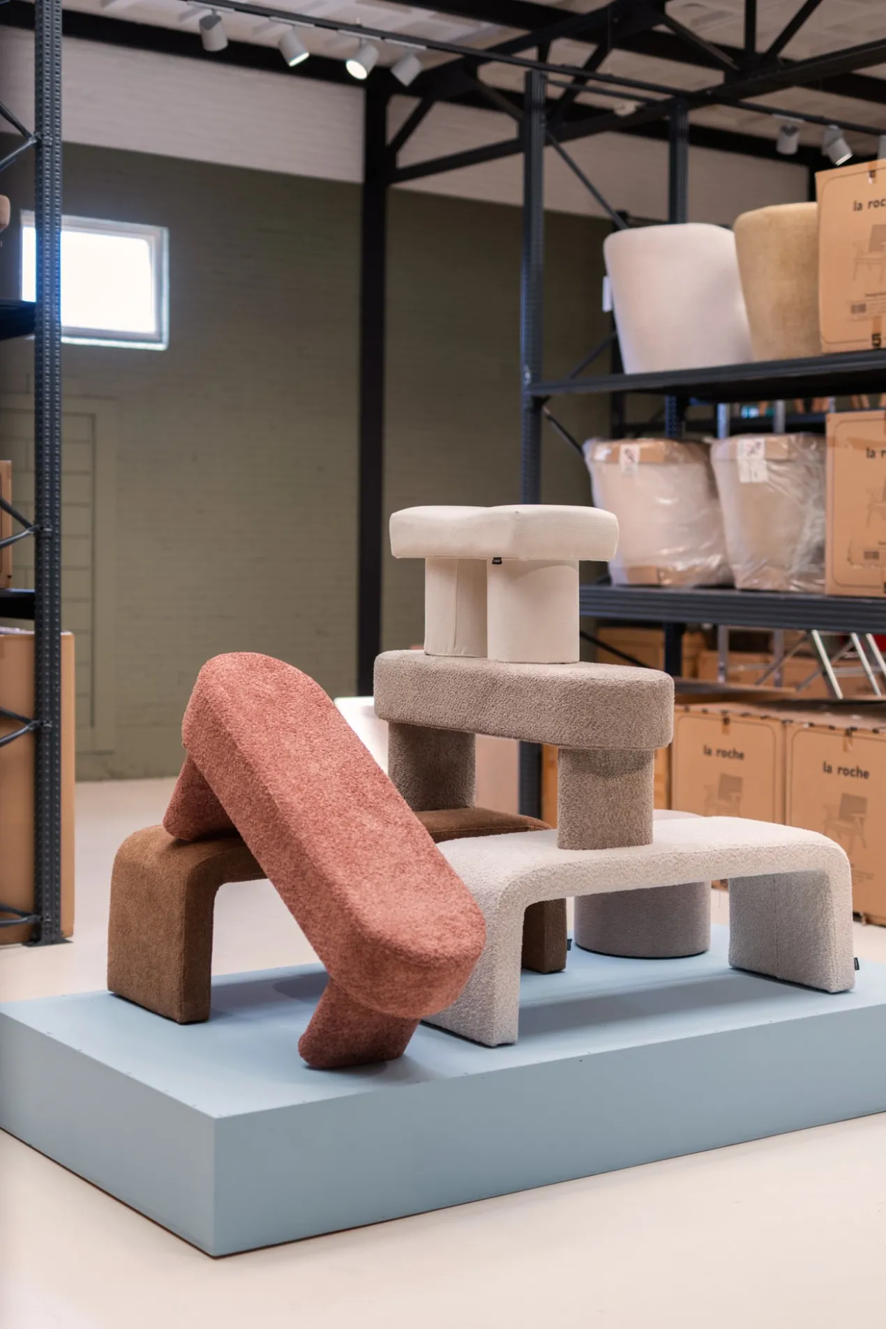 Bankje Noé soft terracotta