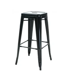 Barkruk 77 cm hoog - Zwart