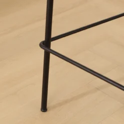 Barkruk Jasmijn beige gemêleerd - zwart onderstel H65