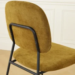 Barkruk Jasmijn warm groen - zwart onderstel H65