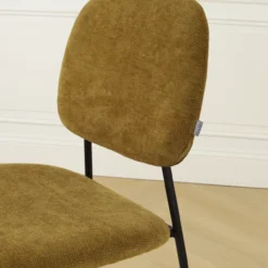 Barkruk Jasmijn warm groen - zwart onderstel H65
