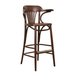 Barkruk Jos walnoot H75 cm