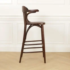 Barkruk Jos walnoot H75 cm