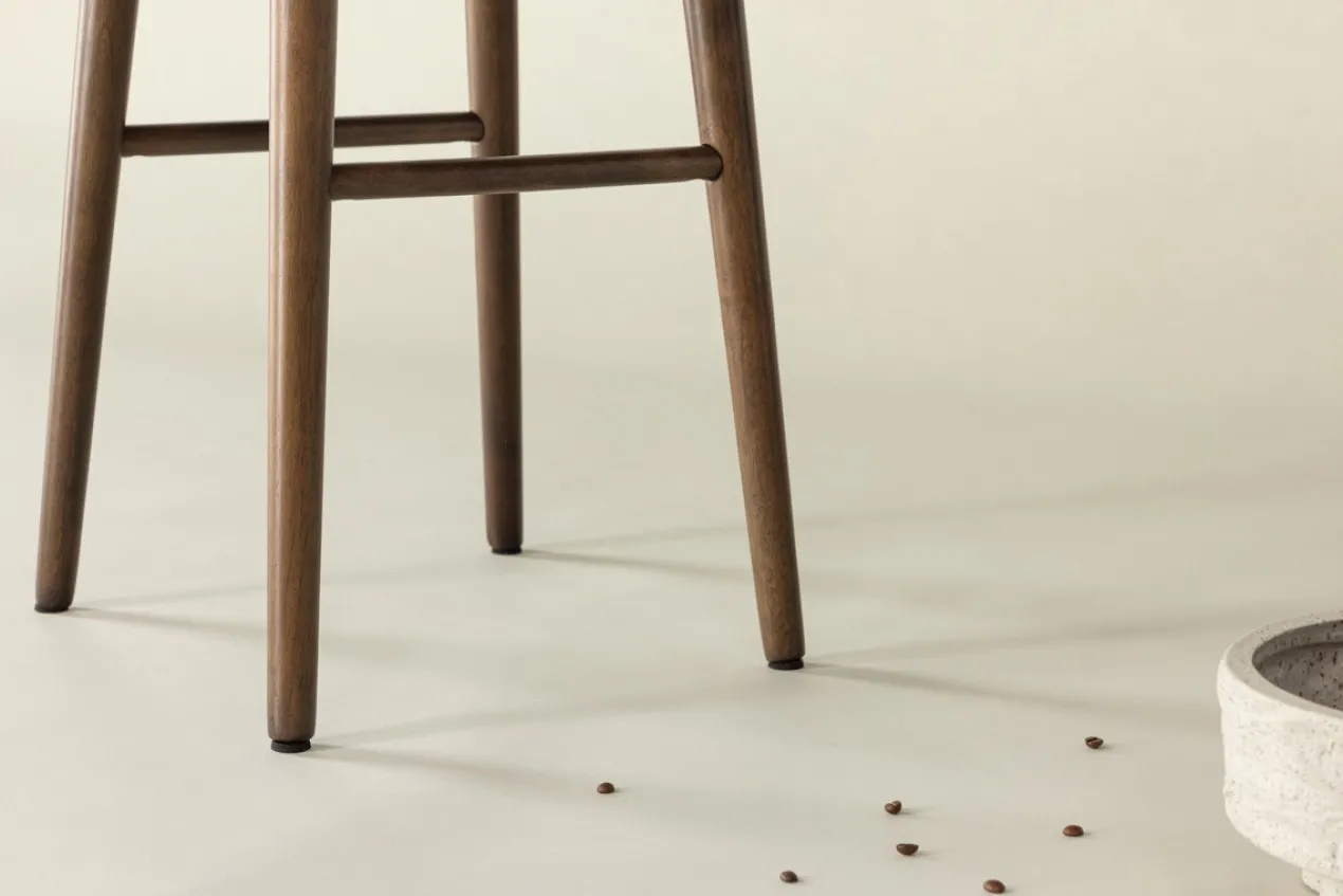 Barkruk Jur hout - 75 cm Donkerbruin - set van 2