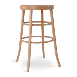 Barkruk Lauren houten H75 cm naturel