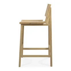 Barkruk N3 H67 cm eiken geolied