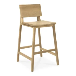 Barkruk N3 H67 cm eiken geolied