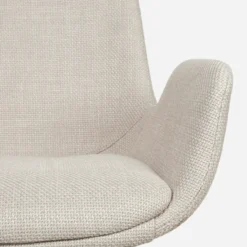 Barkruk Nino-Eef beige - wit onderstel - 75 cm