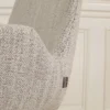 Barkruk Nino-Eef grijs beige gemêleerd - wit onderstel 65 cm