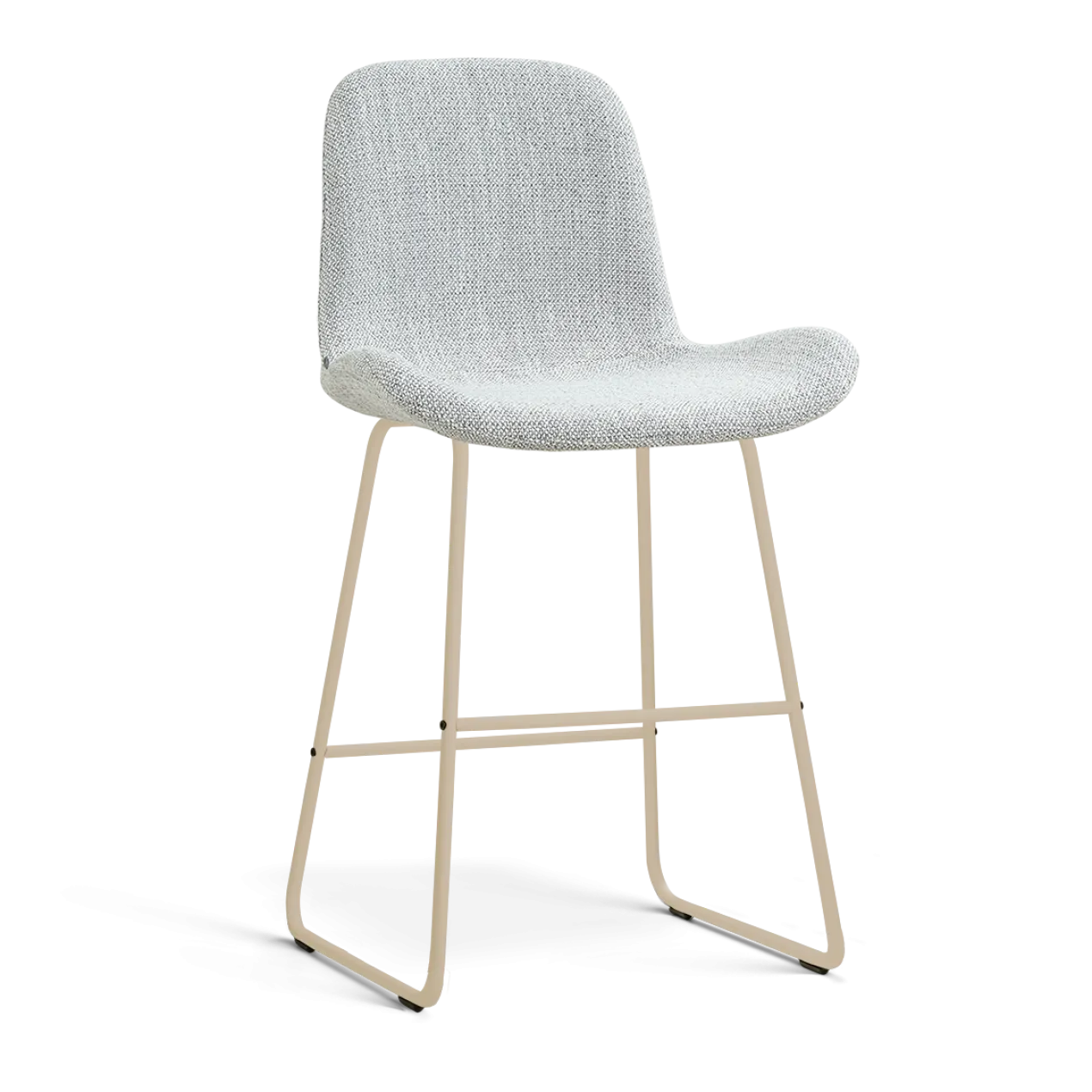Barkruk Nino-Fé H65 cm beige onderstel grijs melange