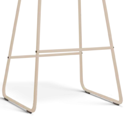 Barkruk Nino-Fé H65 cm beige onderstel rib beige