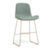 Barkruk Nino-Fé H65 cm beige onderstel saliegroen