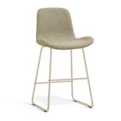 Barkruk Nino-Fé H65 cm beige onderstel taupe melange