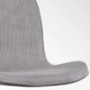 Barkruk Nino-Fé rib warm grijs - zwart onderstel - 75 cm