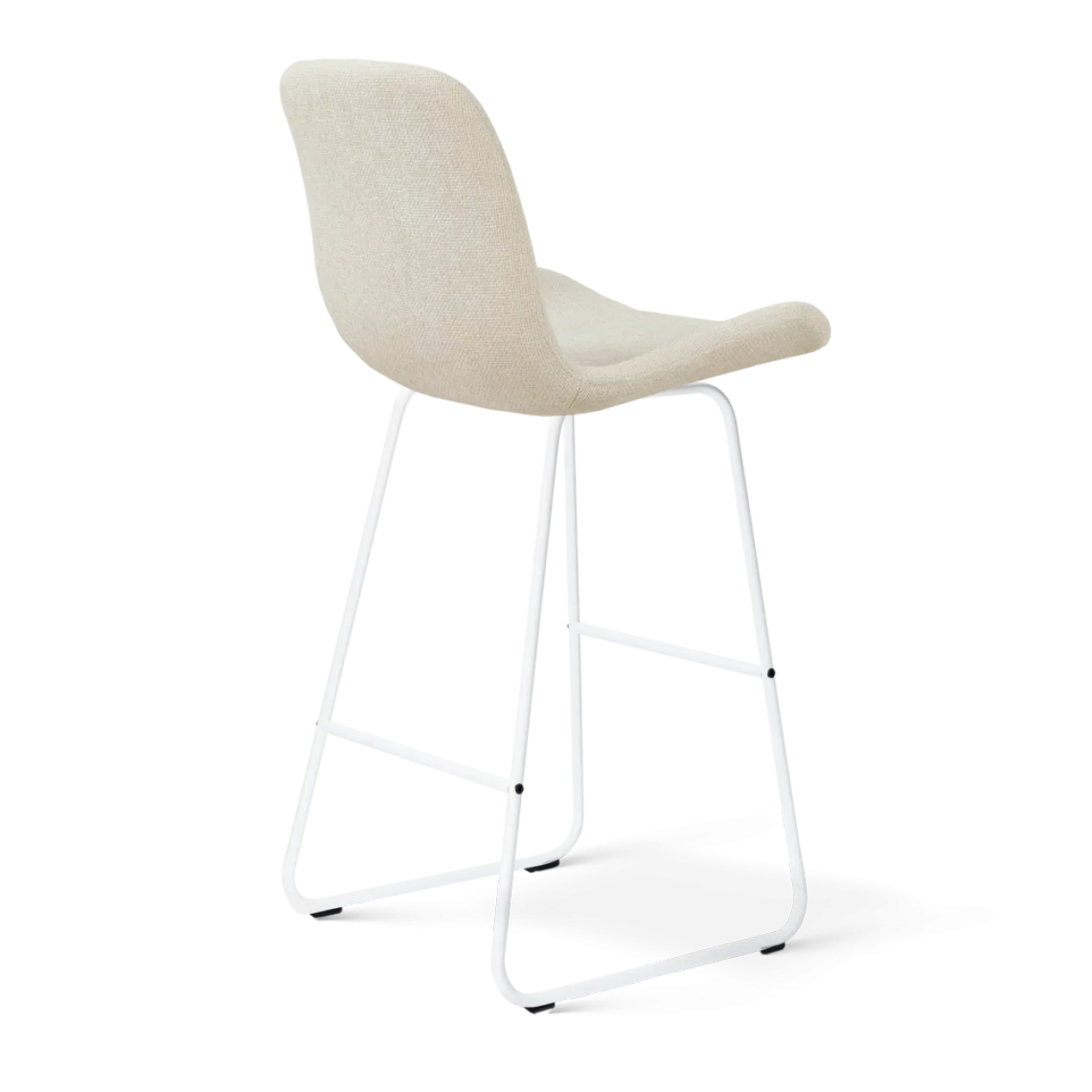 Barkruk Nino-Fé wit onderstel cottonbeige 75 cm