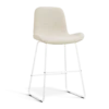 Barkruk Nino-Fé wit onderstel cottonbeige 65 cm