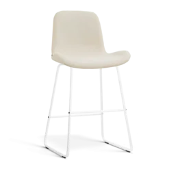 Barkruk Nino-Fé wit onderstel cottonbeige 65 cm