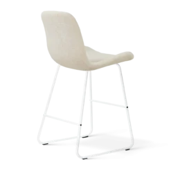 Barkruk Nino-Fé wit onderstel cottonbeige 65 cm