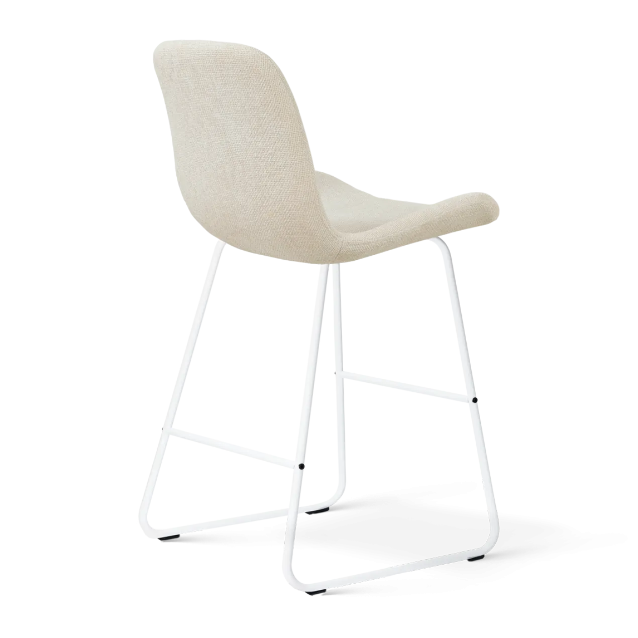 Barkruk Nino-Fé wit onderstel cottonbeige 65 cm