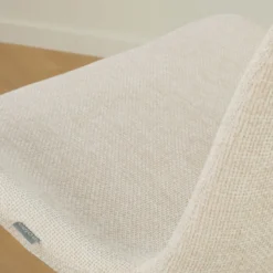 Barkruk Nino-Fé wit onderstel cottonbeige 65 cm