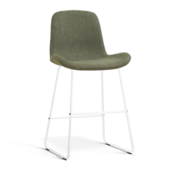 Barkruk Nino-Fé wit onderstel forestgroen 65 cm