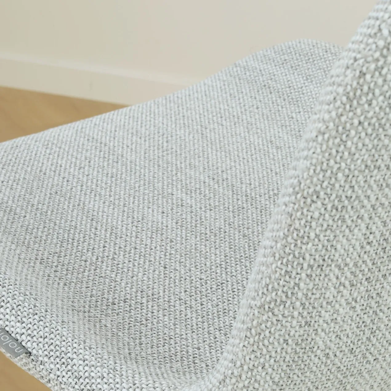 Barkruk Nino-Fé wit onderstel grijs melange 75 cm