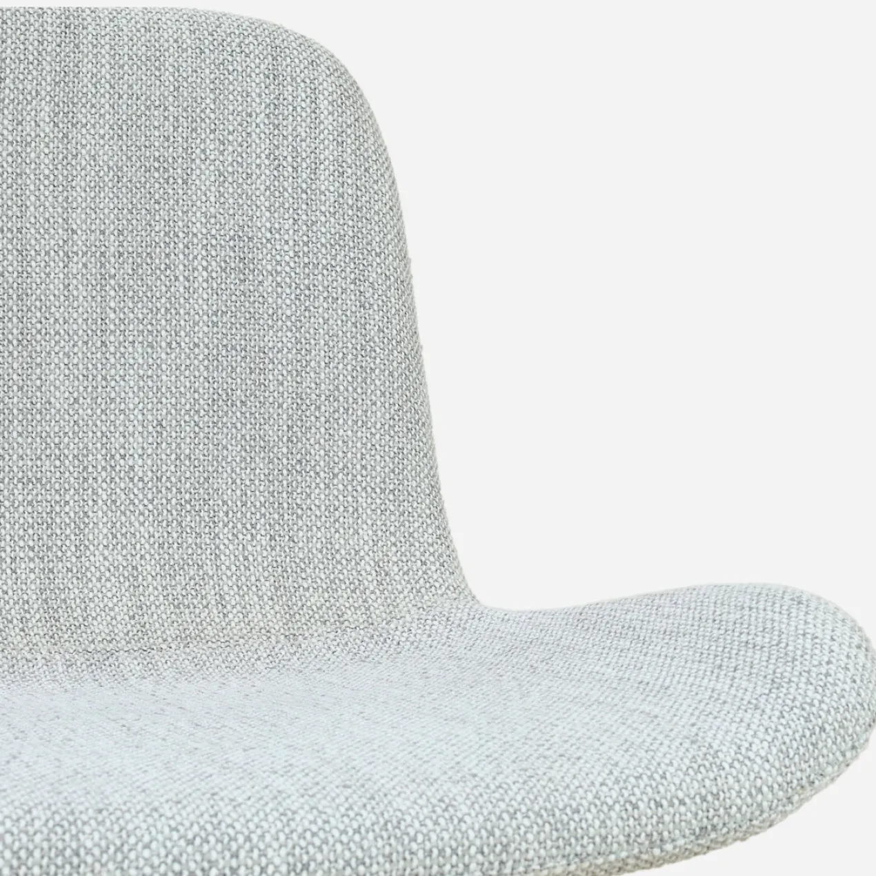 Barkruk Nino-Fé wit onderstel grijs melange 75 cm