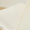 Barkruk Nino-Fé wit onderstel rib beige 65 cm