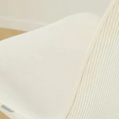 Barkruk Nino-Fé wit onderstel rib beige 65 cm