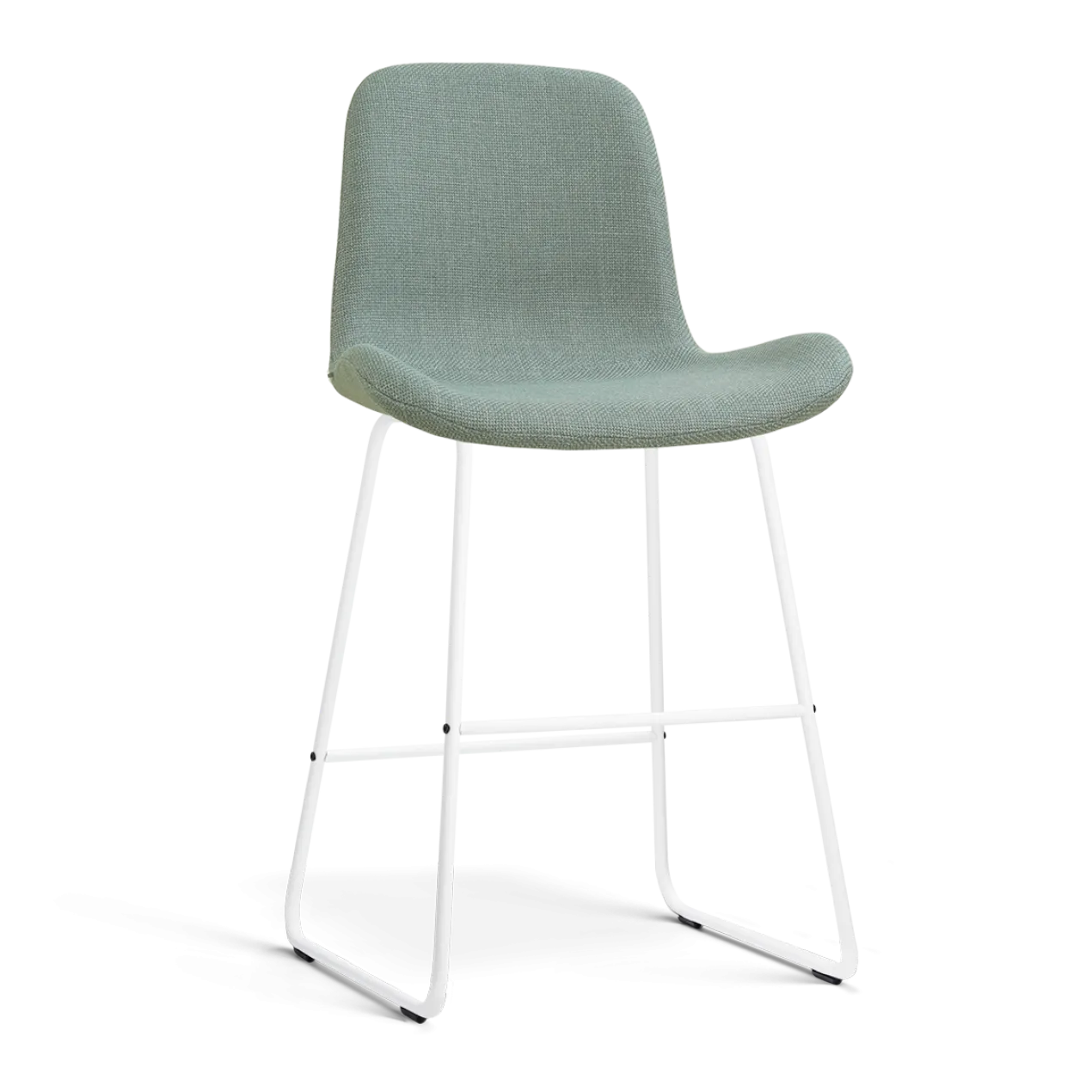 Barkruk Nino-Fé wit onderstel saliegroen 65 cm