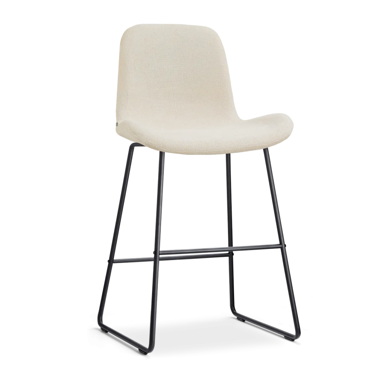 Barkruk Nino-Fé zwart onderstel cottonbeige 65 cm