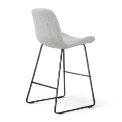 Barkruk Nino-Fé zwart onderstel grijs melange 65 cm